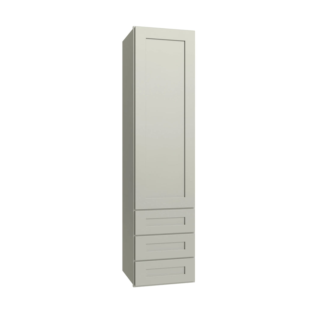 KCD Shaker Moss Wall Twr w/ 3 Drws - 15" W x 48" H x 14.5" D - product photo