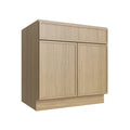 KCD Oslo Oak Sink Base Cabinet - 33" W - product photo