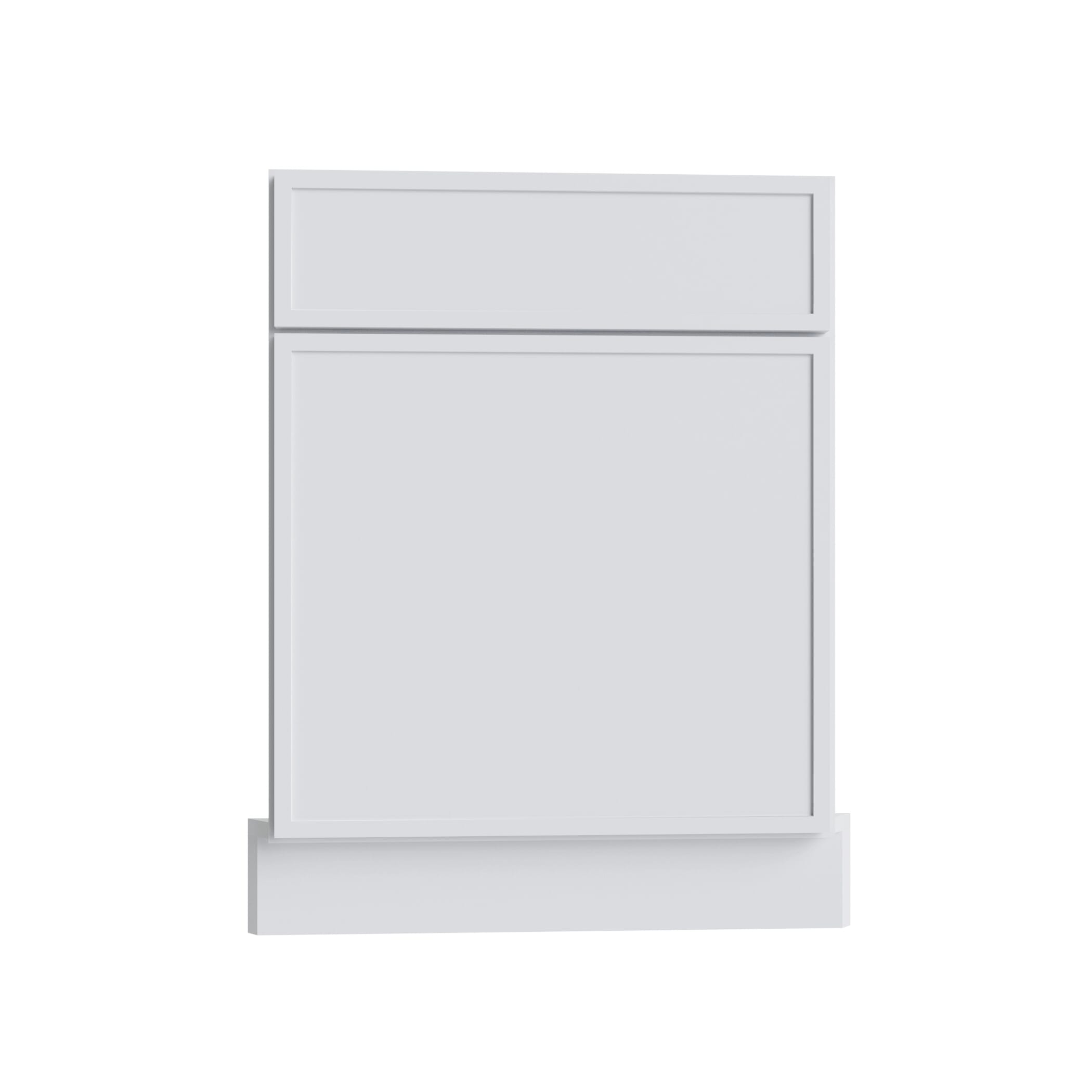 KCD Oslo White Corner Sink Front for 42" Space - 27" W - product photo
