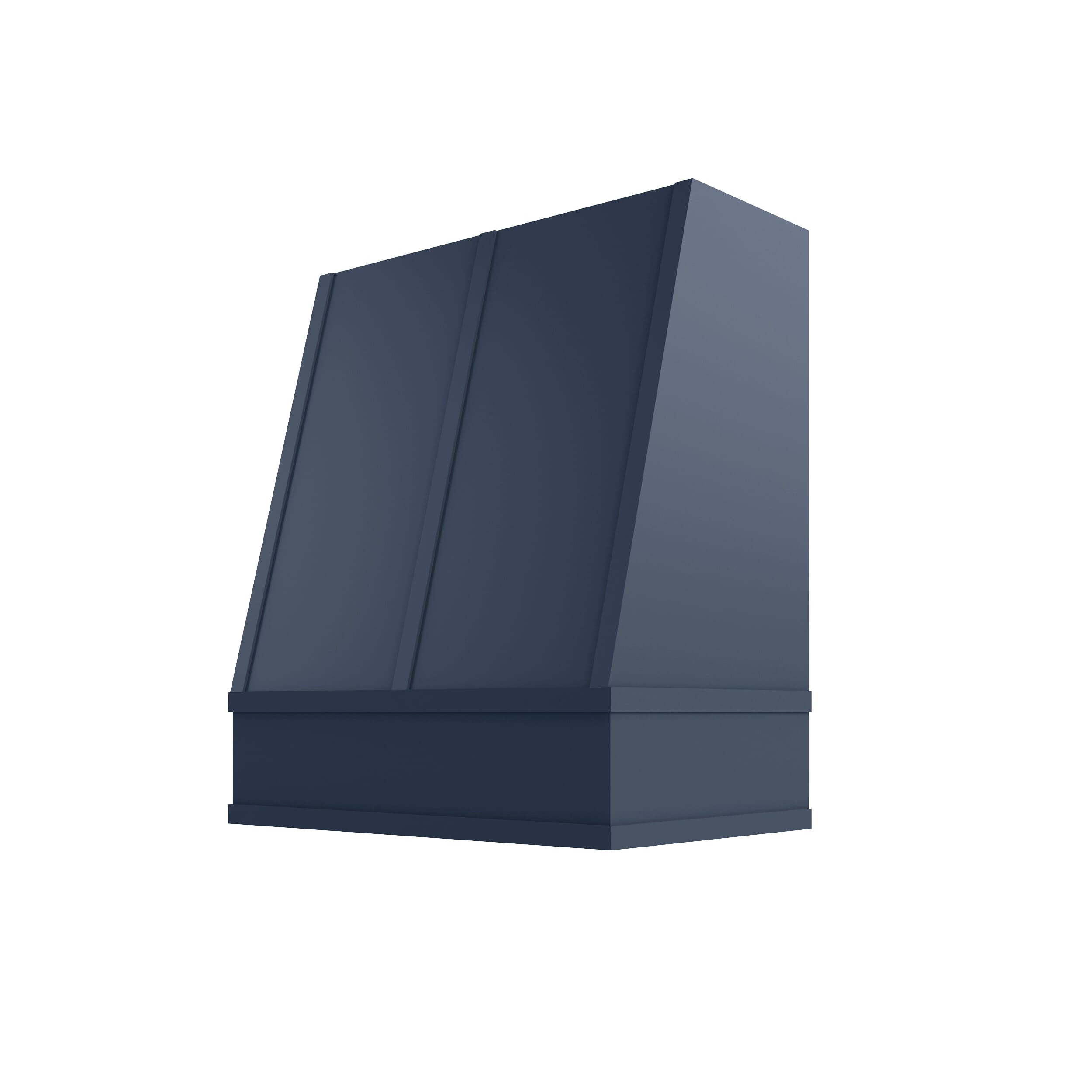 KCD Brooklyn Midnight Angled Hood with Strapping Flat Trim - 30" W x 36" H - product photo