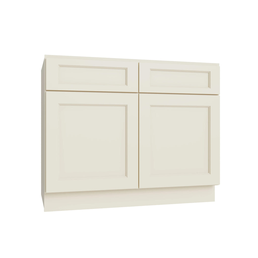 KCD Brooklyn Pearl Double Door Standard Base Cabinet - 42" W - product photo