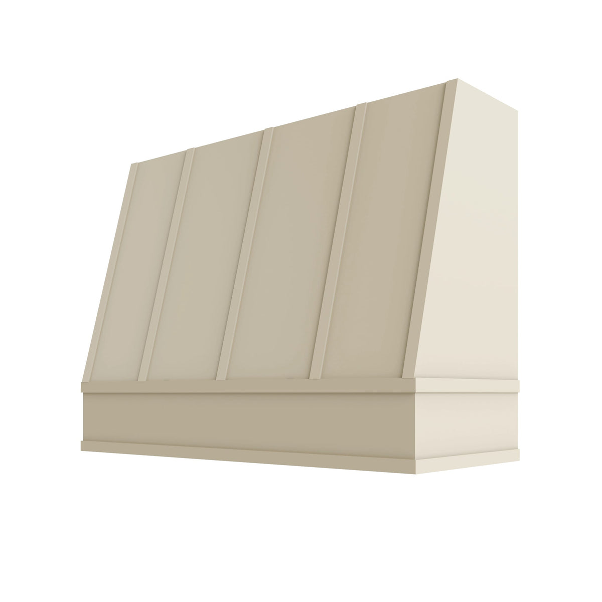 KCD Brooklyn Pearl Angled Hood with Strapping Flat Trim - 48" W x 36" H - product photo