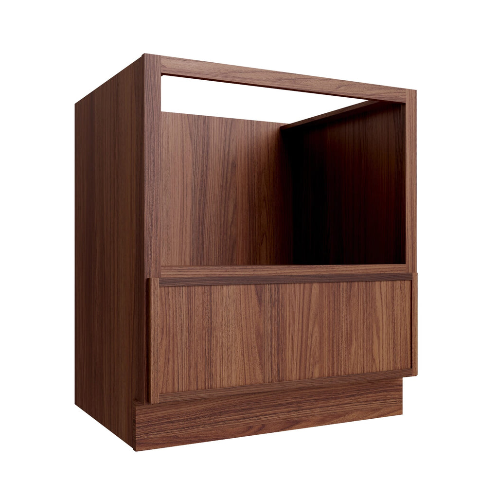 KCD Oslo Classic Walnut Microwave Base Cabinet - 30" W - product photo