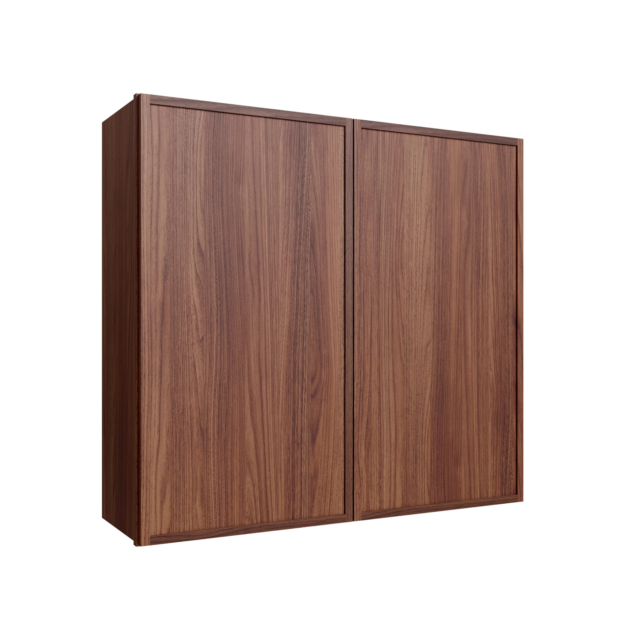 KCD Oslo Classic Walnut Double Door Wall Cabinet - 27" W x 36" H - product photo