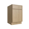 KCD Oslo Oak Single Door Standard Base Cabinet - 18" W - product photo