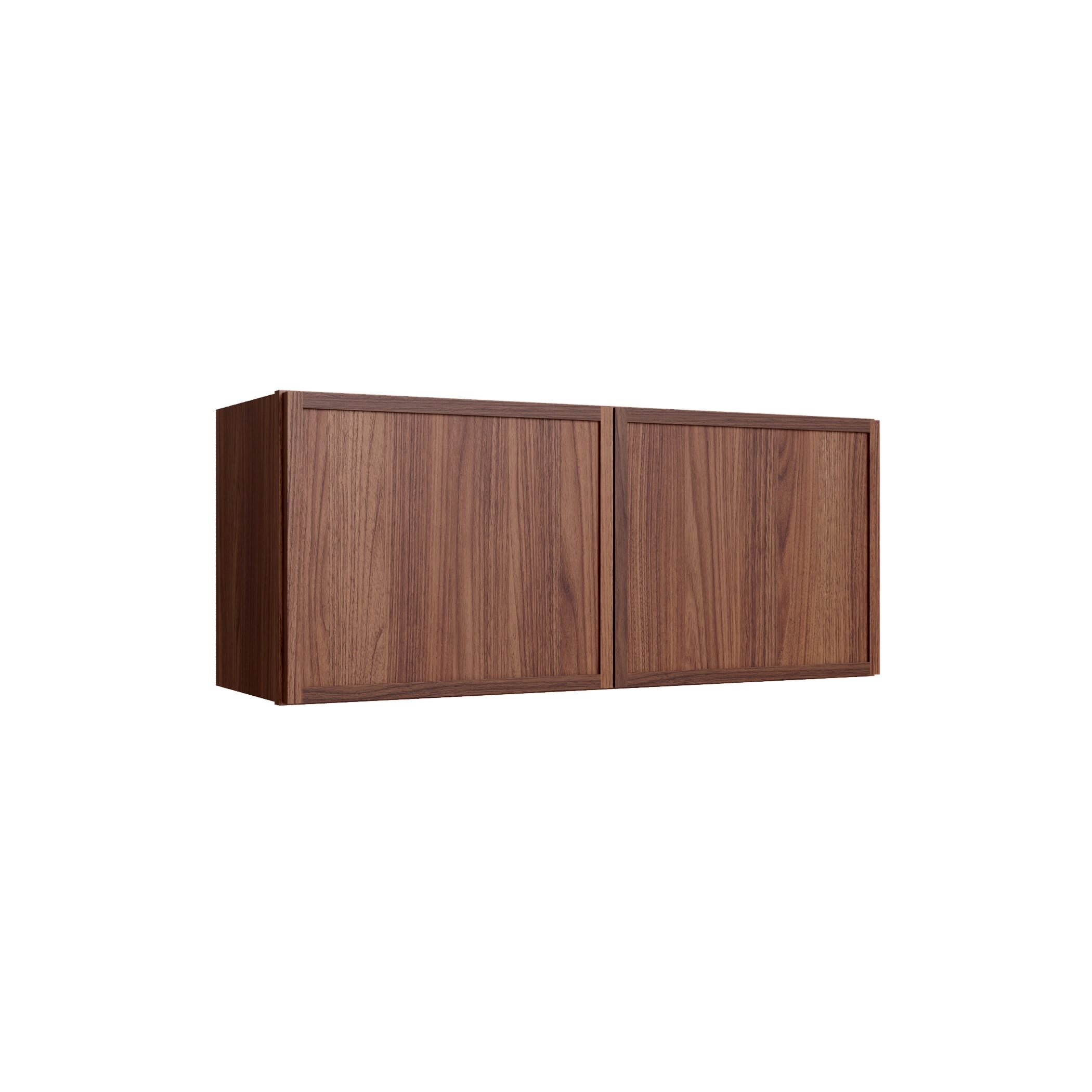 KCD Oslo Classic Walnut Double Door Wall Cabinet - 36" W x 15" H - product photo
