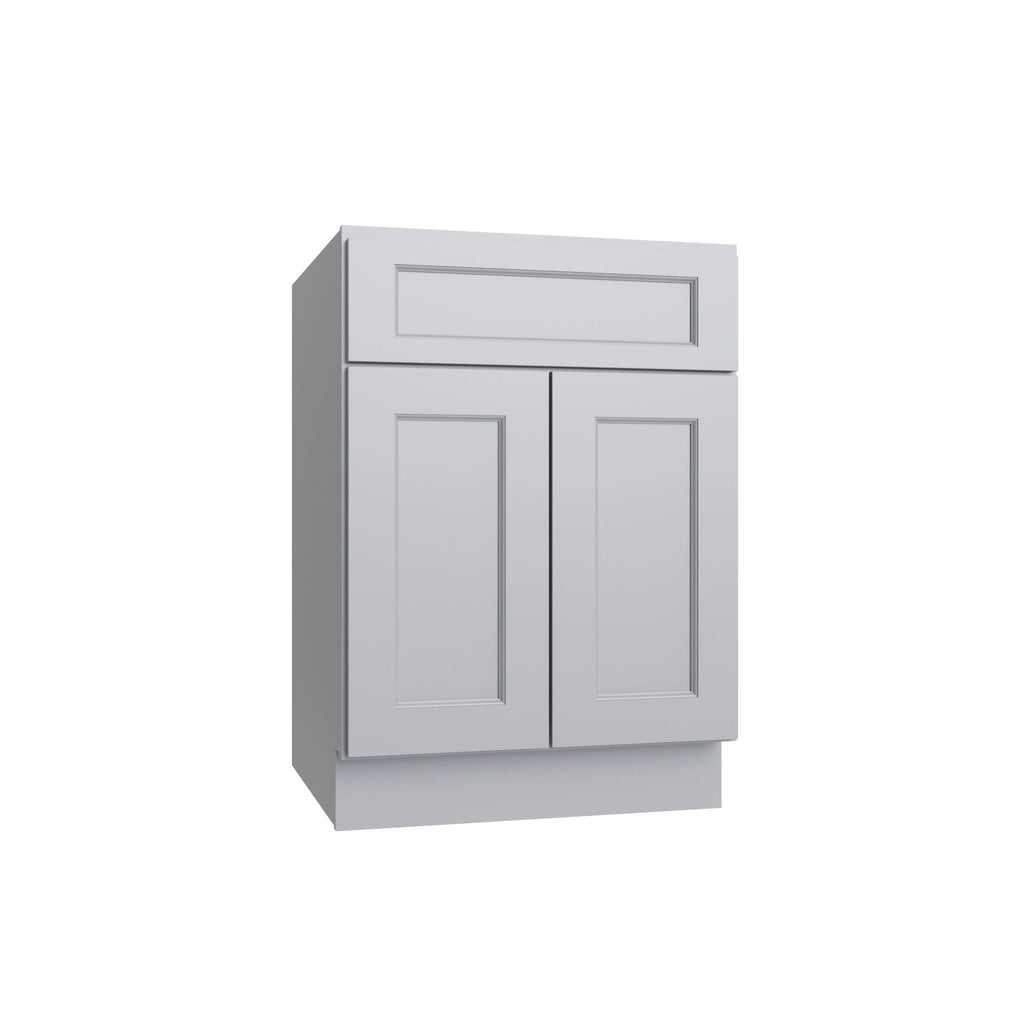 KCD Brooklyn Modern Gray Double Door Standard Base Cabinet - 24" W - product photo