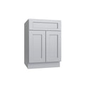 KCD Brooklyn Modern Gray Double Door Standard Base Cabinet - 24" W - product photo
