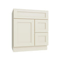 KCD Brooklyn Pearl Vanity Sink Base Right Drawer Stacking Cabinet - 30" W - product photo