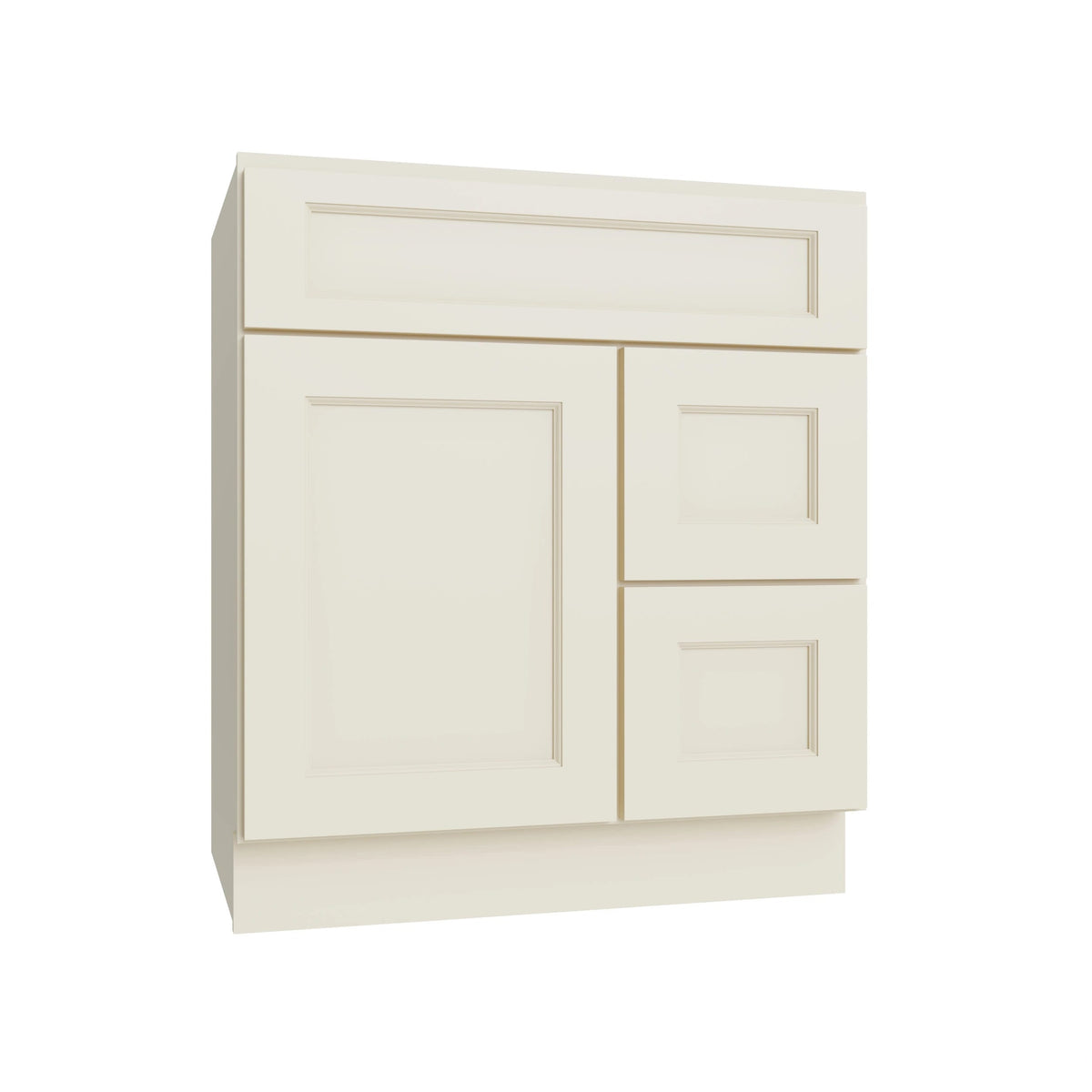 KCD Brooklyn Pearl Vanity Sink Base Right Drawer Stacking Cabinet - 30" W - product photo