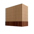 KCD Oslo Oak Box Hood with Shiplap Walnut Band - 42" W x 36" H - product photo