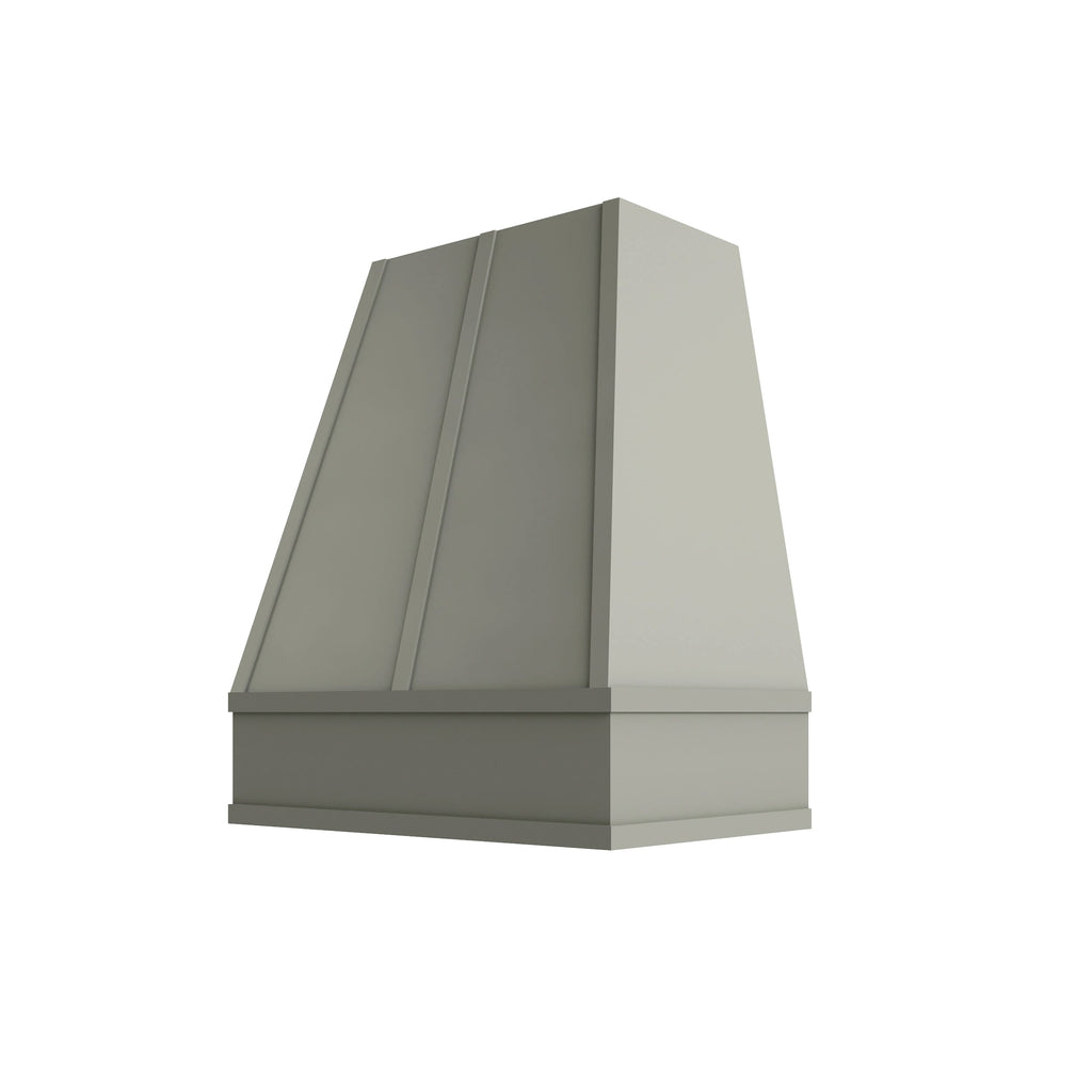 KCD Shaker Moss Tapered Hood with Strapping Flat Trim - 30" W x 30" H - product photo