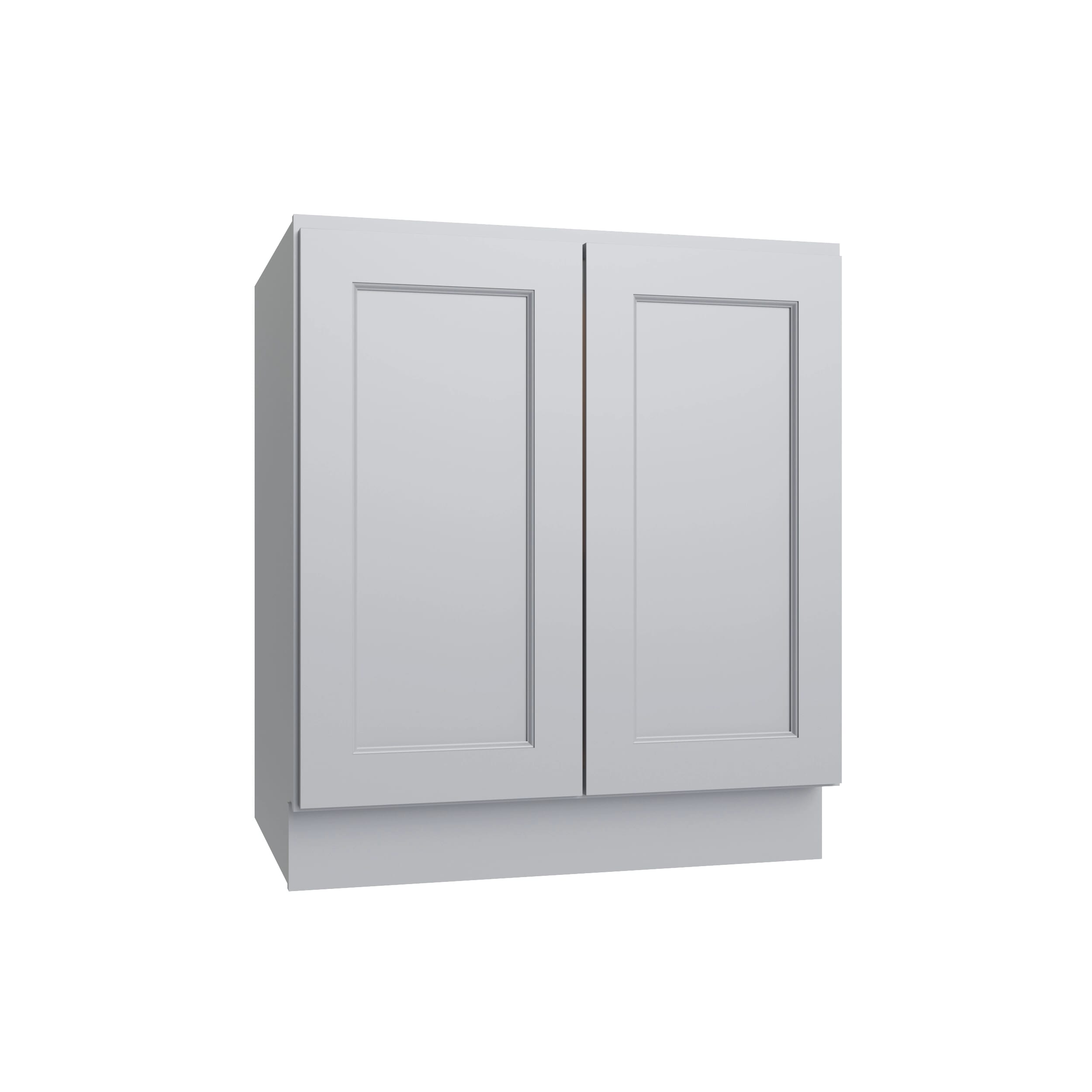 KCD Brooklyn Modern Gray Full Height Double Door Base Cabinet - 24" W - product photo