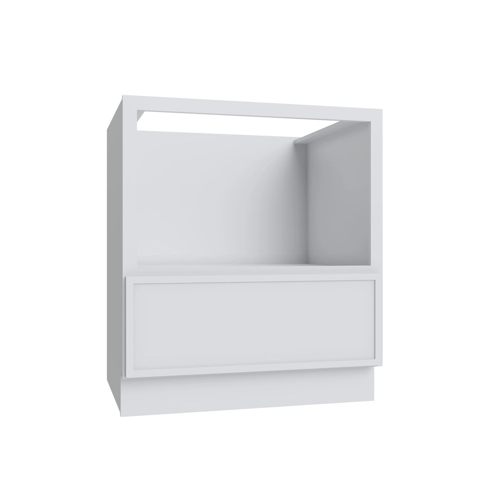 KCD Oslo White Microwave Base Cabinet - 24" W - product photo