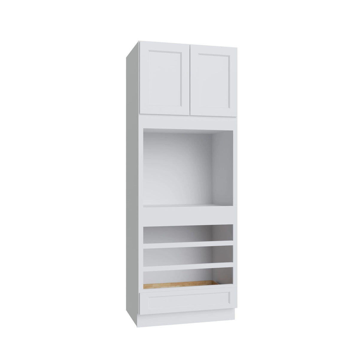KCD Brooklyn Bright White Oven Cabinet - 33" W x 90" H - product photo