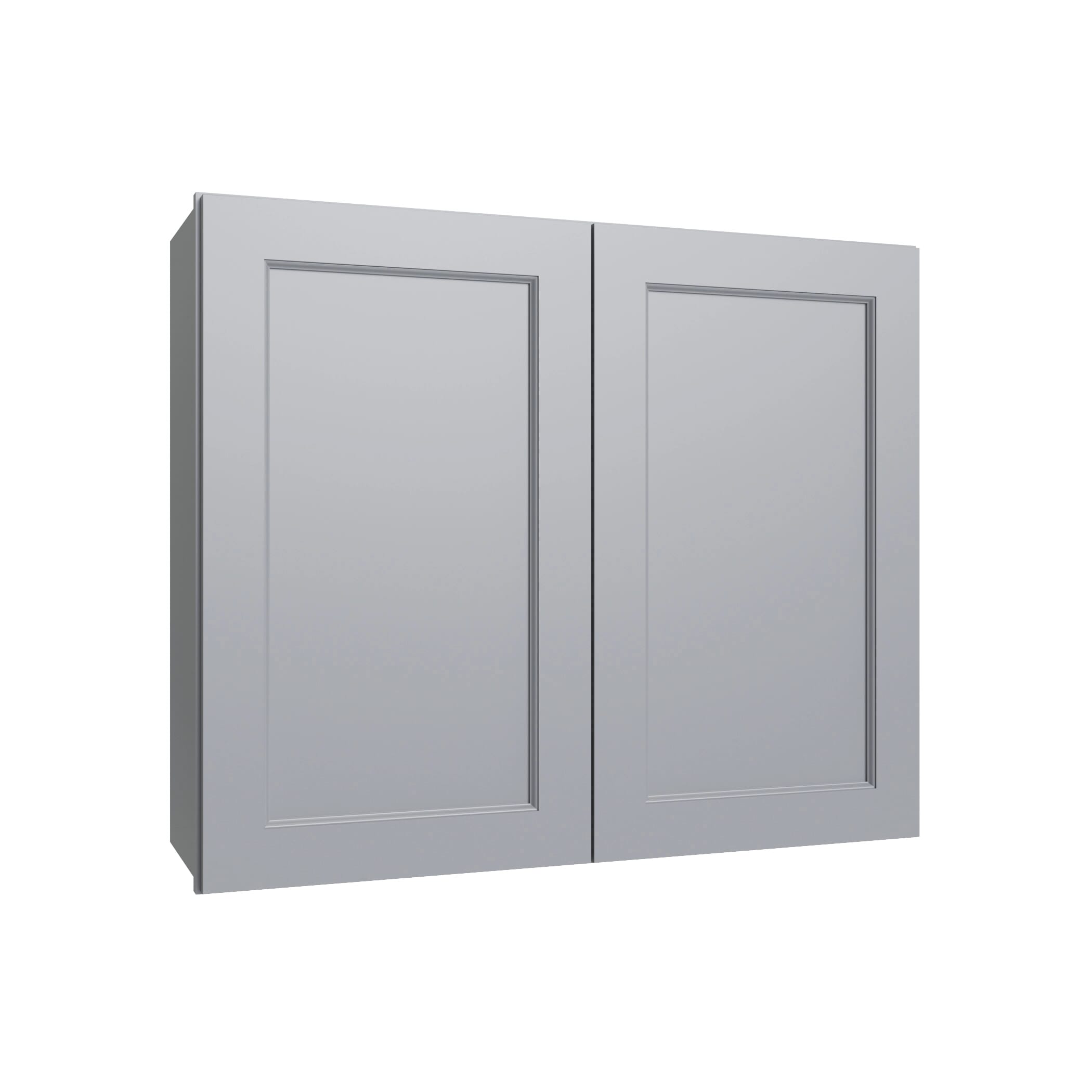 KCD Brooklyn Modern Gray Double Door Wall Cabinet - 27" W x 36" H - product photo