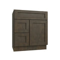 KCD Brooklyn Slate Vanity Sink Base Left Drawer Stacking Cabinet - 30" W - product photo