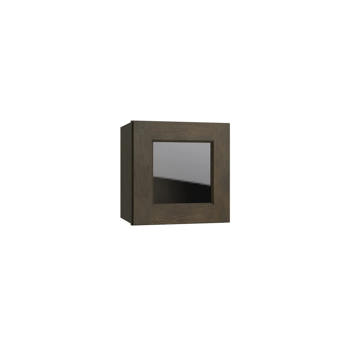 KCD Brooklyn Slate 15" Wall Stacking Cabinets with Glass - product photo