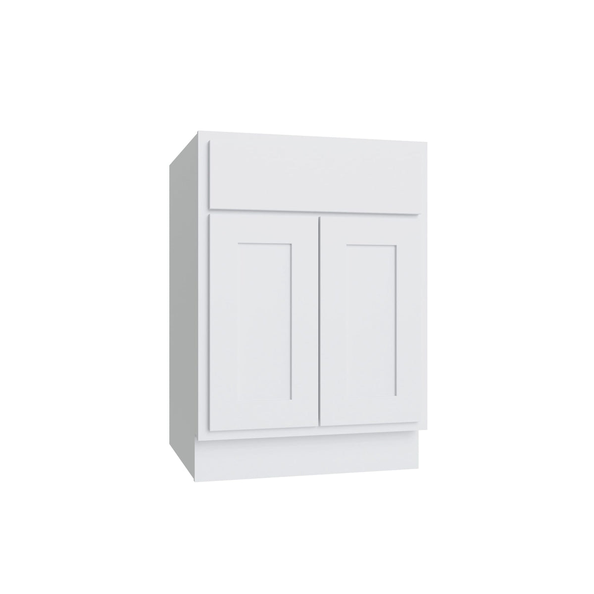 KCD Essential White Double Door Standard Base Cabinet - 24" W - product photo