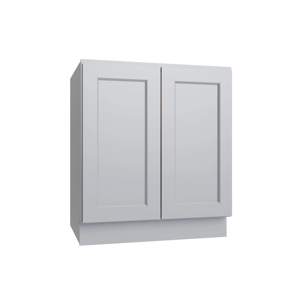 KCD Brooklyn Modern Gray Full Height Double Door Base Cabinet - 30" W - product photo
