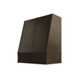 KCD Brooklyn Slate Angled Hood with Strapping Flat Trim - 30" W x 48" H - product photo