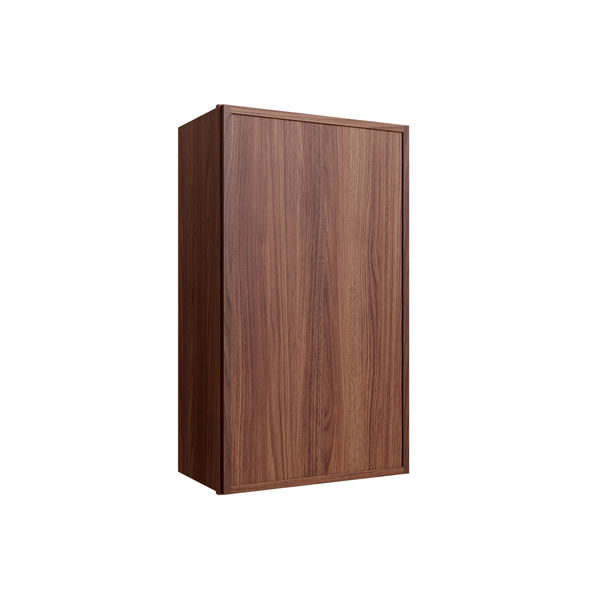 KCD Oslo Classic Walnut Single Door Wall Cabinet - 15" W x 36" H - product photo