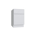 KCD Shaker Designer White Slab Desk Drawer Base - 18" W x 29.5" H x 24" D - product photo