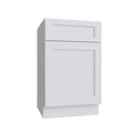 KCD Brooklyn Bright White Single Door Base Vanity - 15" W - product photo