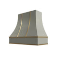 KCD Shaker Moss Curved Hood with Brass Strapping - 36" W x 30" H - product photo