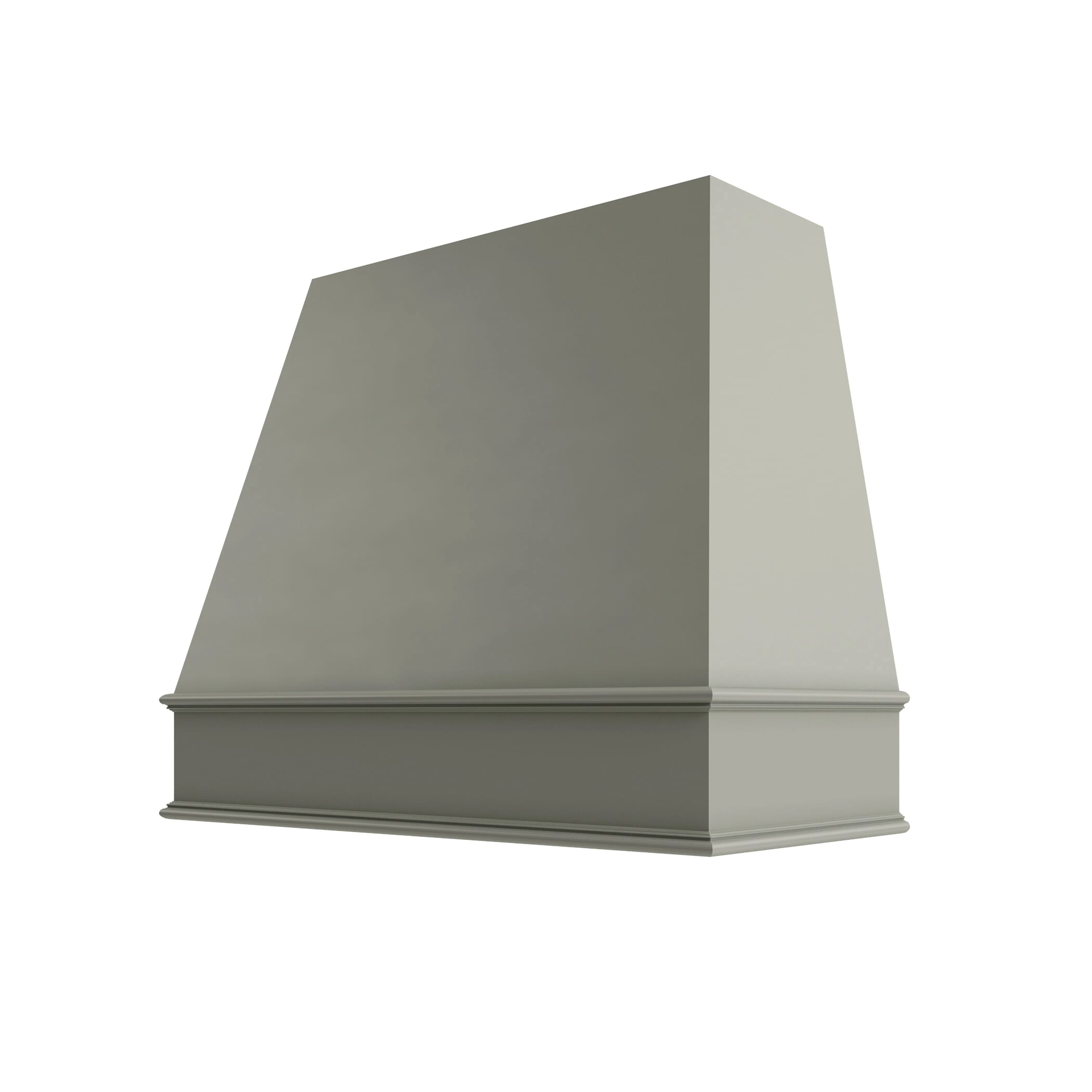 KCD Shaker Moss Tapered Hood Classic Trim - 48" W x 30" H - product photo
