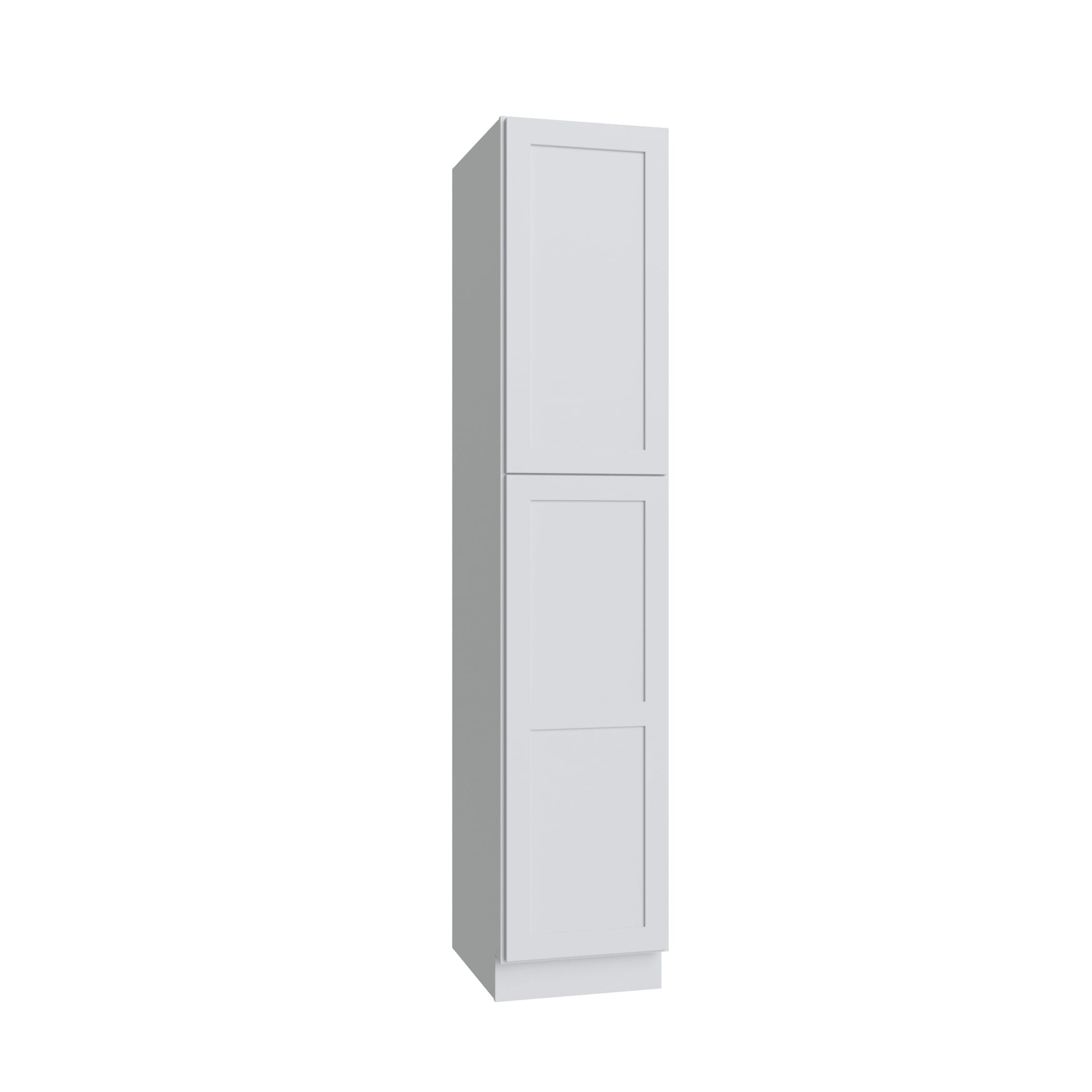 KCD Shaker Designer White Pantry - 18" W x 96" H - product photo