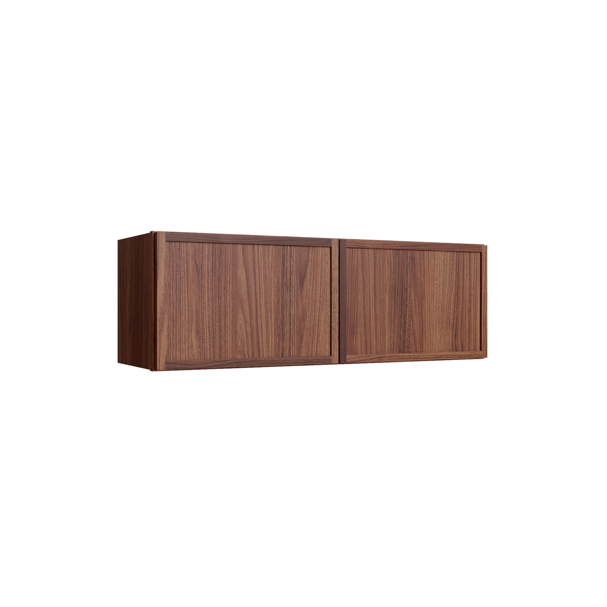 KCD Oslo Classic Walnut Double Door Wall Cabinet - 33" W x 12" H - product photo