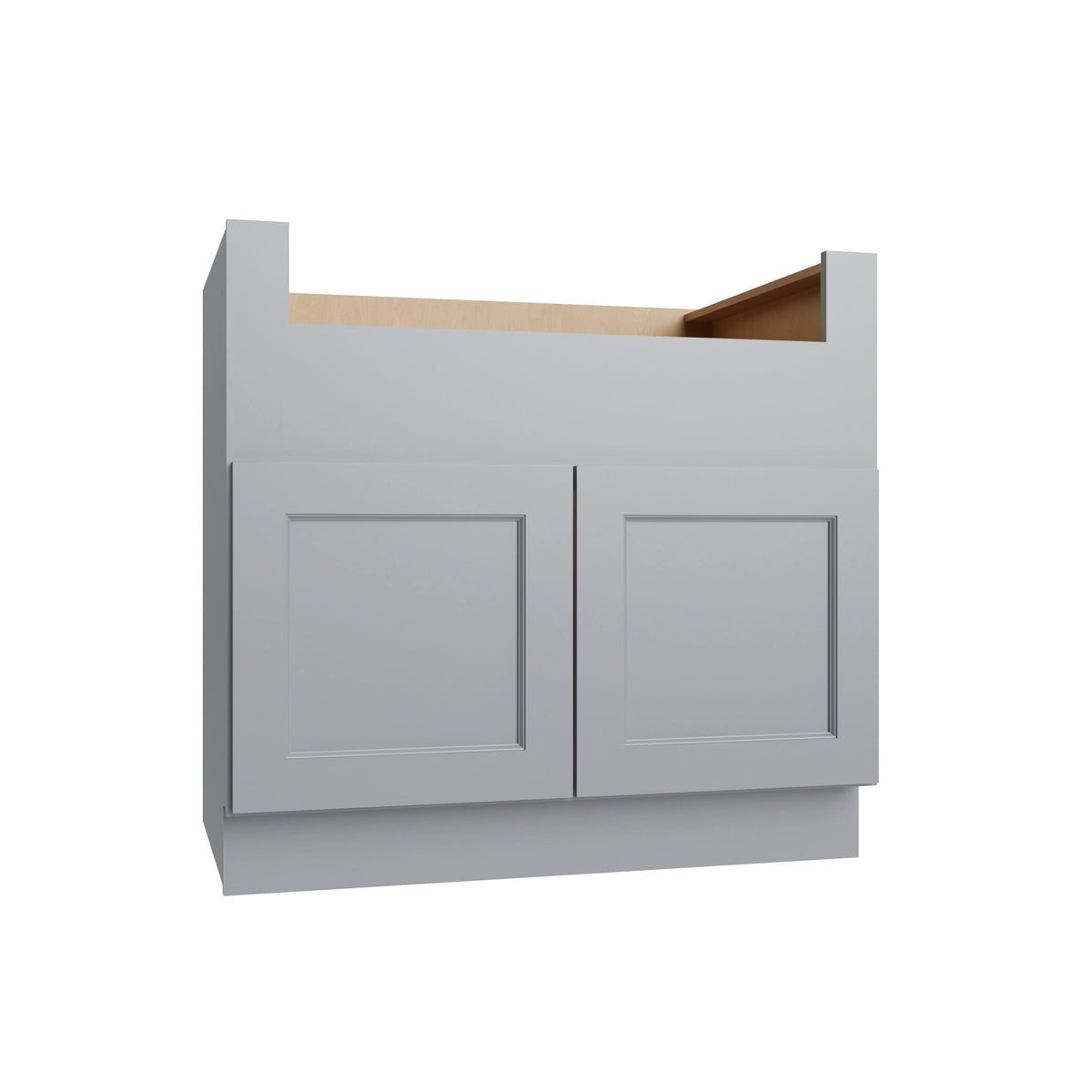 KCD Brooklyn Modern Gray Farm Sink Base Cabinet - 36" W - product photo
