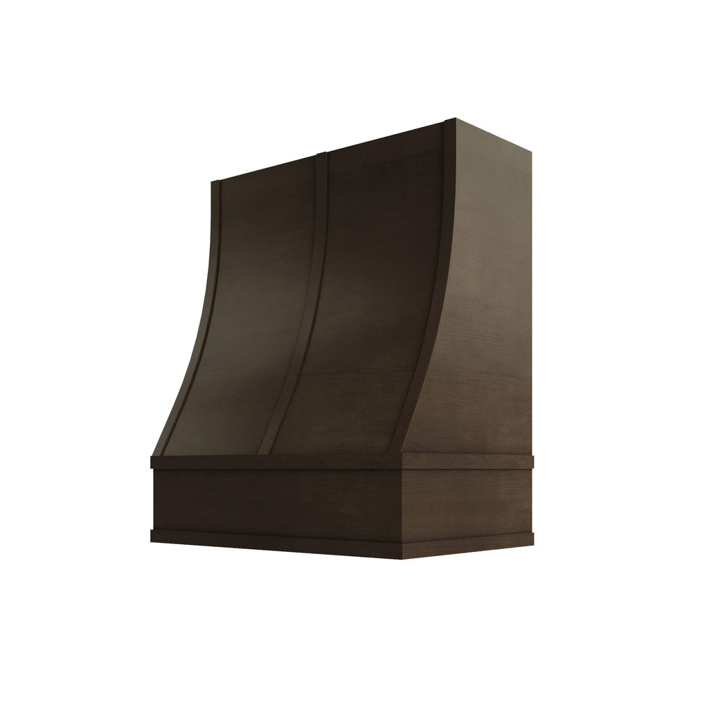 KCD Brooklyn Slate Sloped Hood with Strapping Flat Trim - 30" W x 30" H - product photo