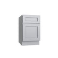 KCD Brooklyn Modern Gray Desk Drawer Base - 18" W x 29.5" H x 24" D - product photo