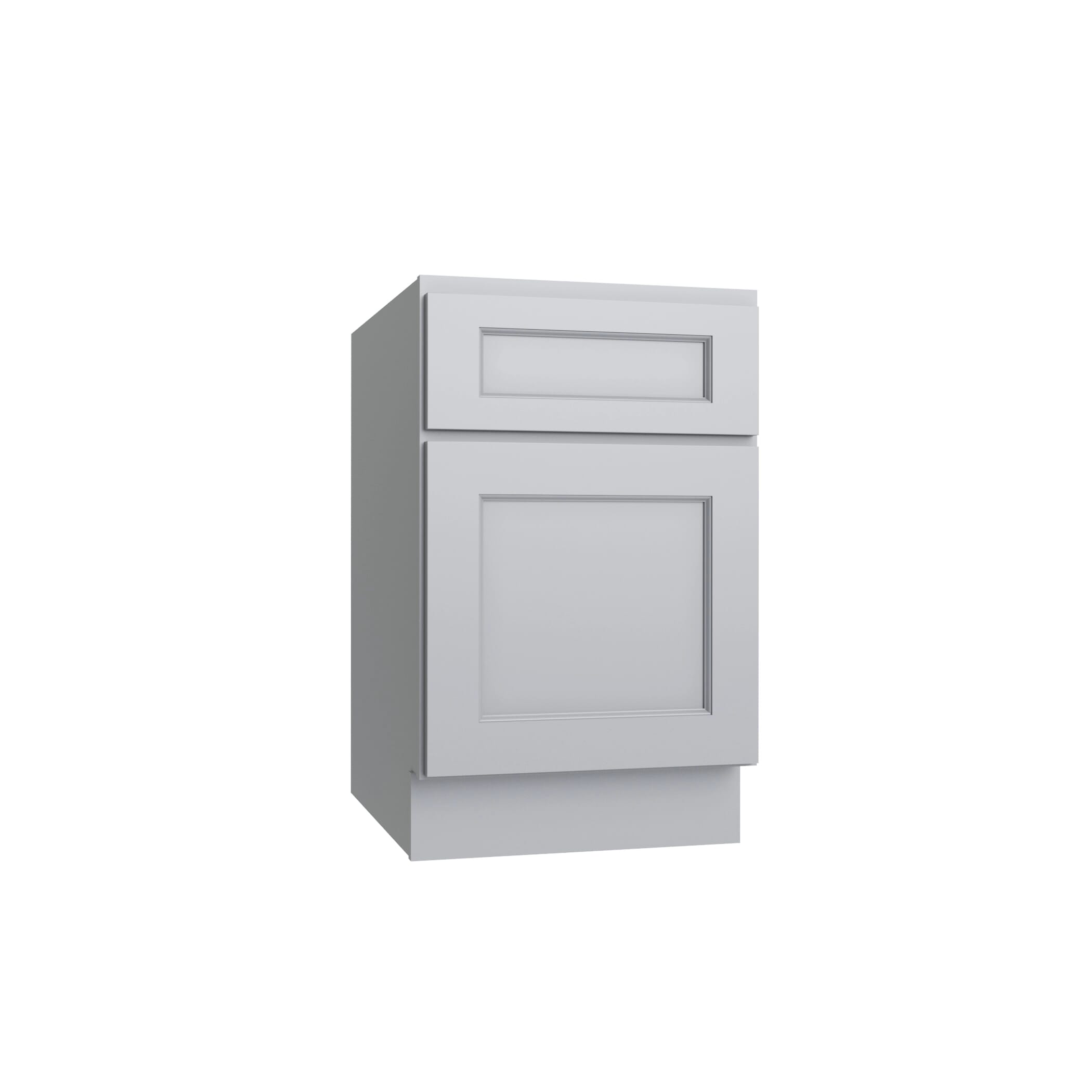 KCD Brooklyn Modern Gray Desk Drawer Base - 18" W x 29.5" H x 24" D - product photo
