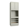 KCD Shaker Moss Oven Cabinet - 33" W x 96" H - product photo
