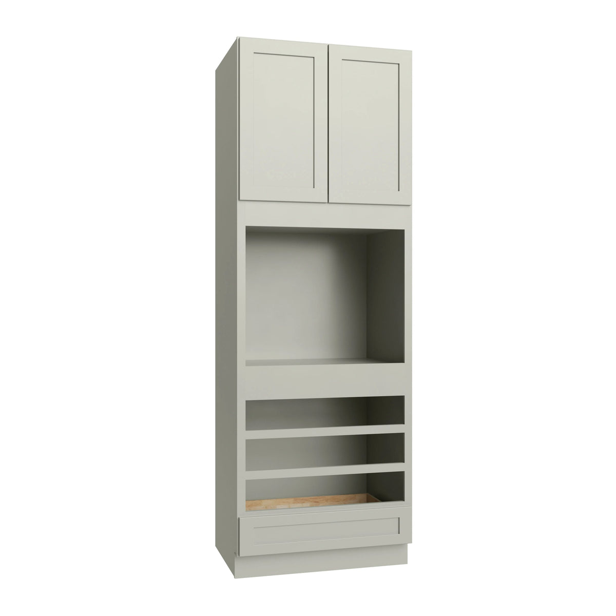KCD Shaker Moss Oven Cabinet - 33" W x 96" H - product photo