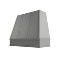 KCD Essential Gray Tapered Hood with Strapping Flat Trim - 42" W x 48" H - product photo