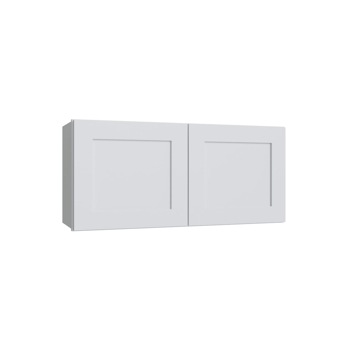 KCD Shaker Designer White Double Door Wall Cabinet - 30" W x 21" H - product photo