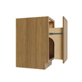 KCD Oslo Oak Trash Can Base w/ Full Ht Door - 18" W - product photo