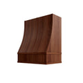 KCD Oslo Classic Walnut Sloped Hood with Strapping Flat Trim - 30" W x 30" H - product photo