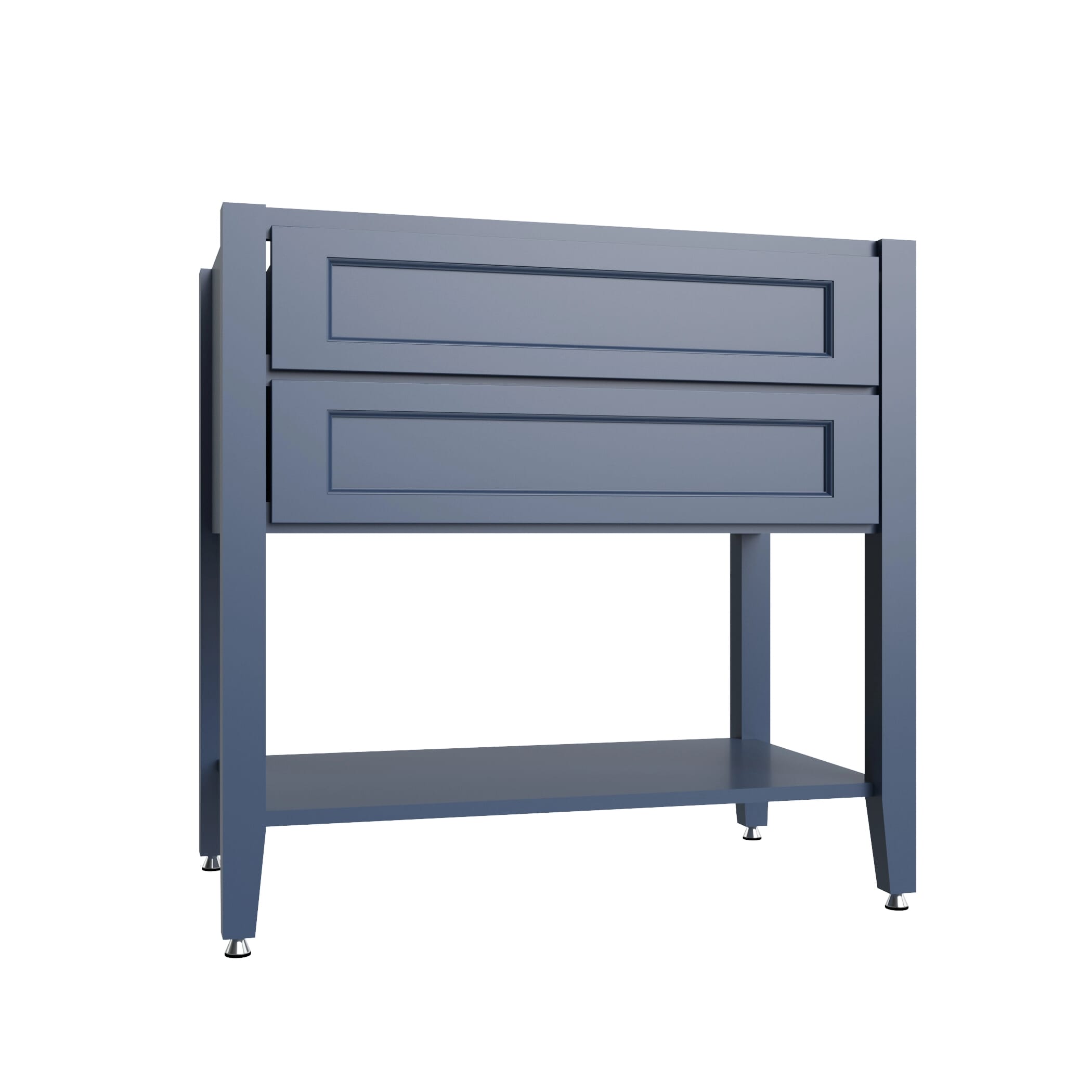 KCD Brooklyn Midnight Open Shelf Vanity SB - 36" W - product photo