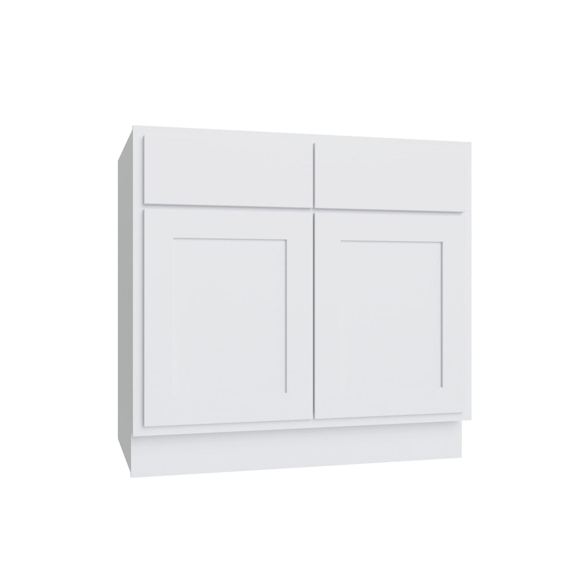 KCD Essential White Double Door Standard Base Cabinet - 42" W - product photo