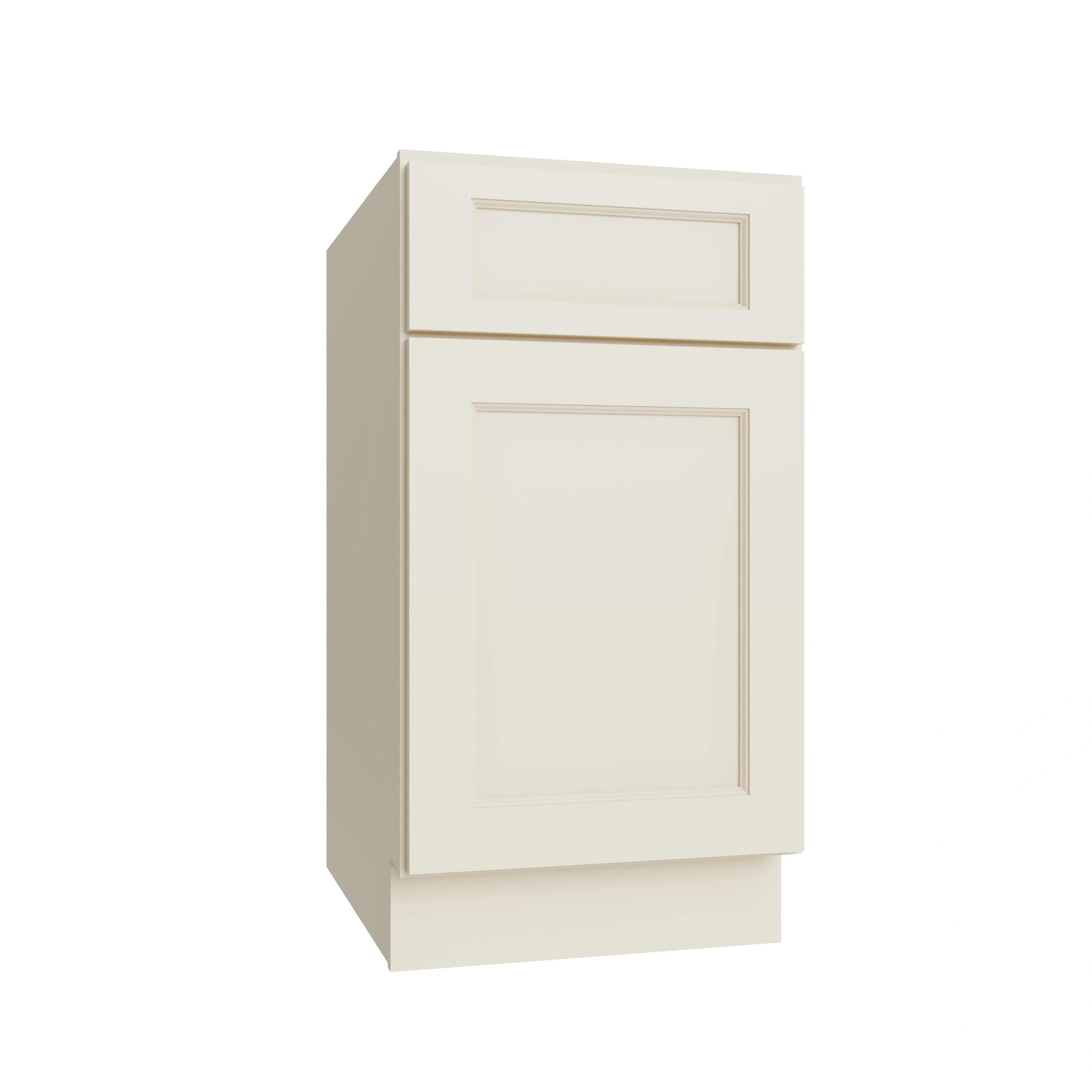 KCD Brooklyn Pearl Single Door Standard Base Cabinet - 15" W - product photo