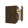KCD Brooklyn Slate Trash Can Base w/ Full Ht Door - 18" W w/ 1 Can - product photo