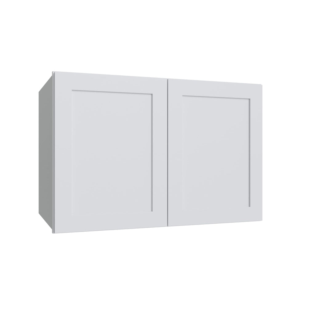 KCD Shaker Designer White Deep Wall Cabinet - 33" W x 24" H x 24" D - product photo
