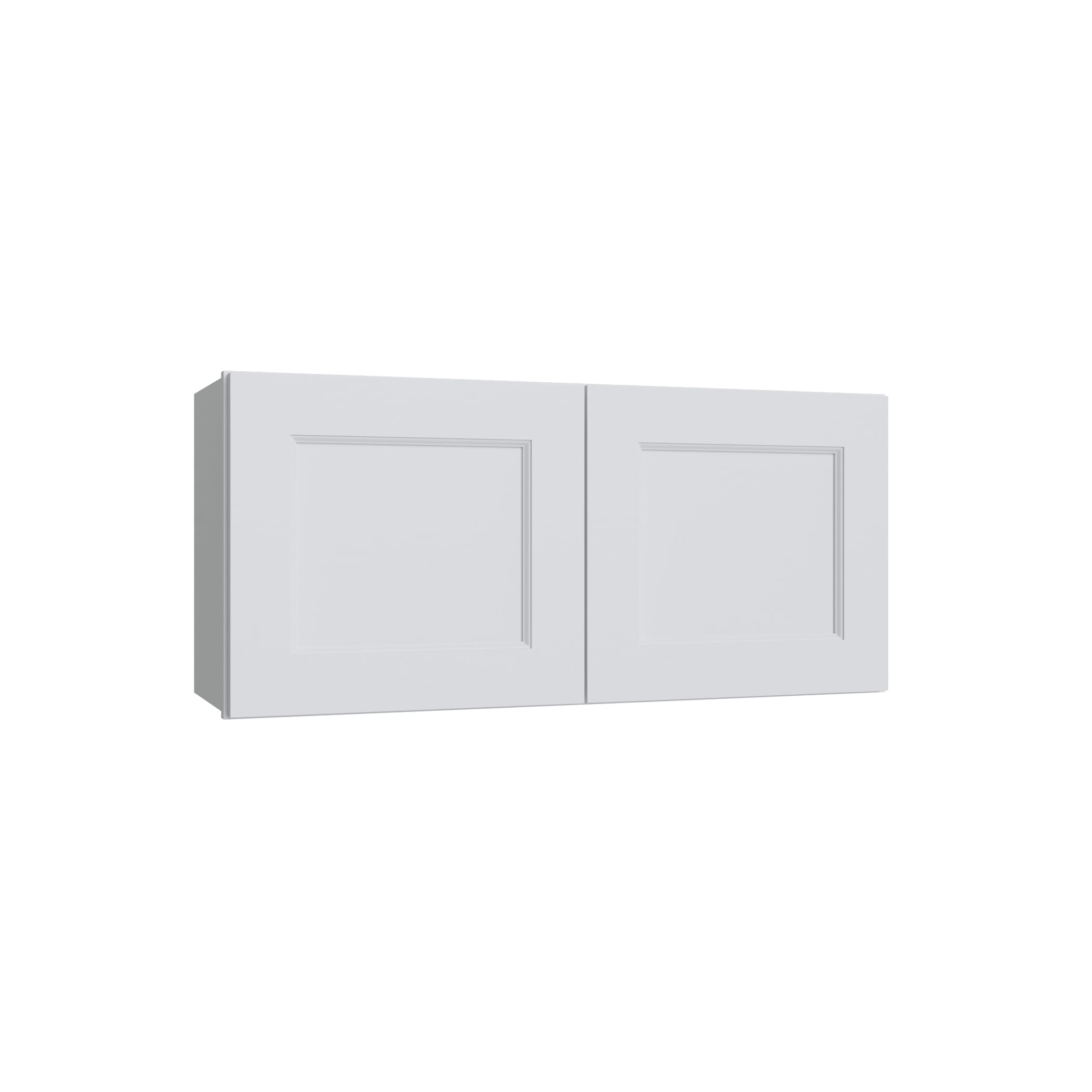 KCD Brooklyn Bright White Double Door Wall Cabinet - 36" W x 24" H - product photo