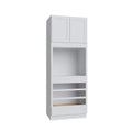 KCD Shaker Designer White 5PC Oven Cabinet - 33"Wx90"H - product photo