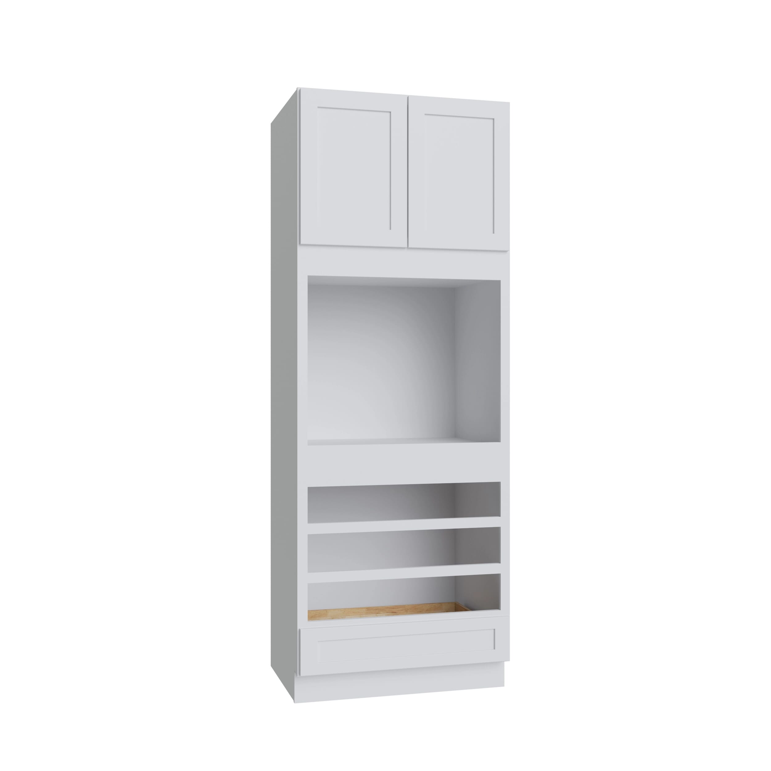 KCD Shaker Designer White 5PC Oven Cabinet - 33"Wx90"H - product photo